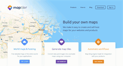 Desktop Screenshot of maptiler.com