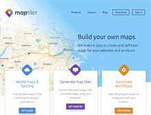 Tablet Screenshot of maptiler.com